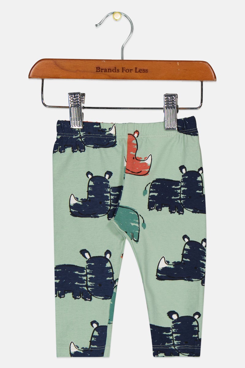 guppy Toddlers Boy Graphic Print Leggings, Multicolor - Image 3